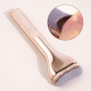 MAANGE Custom Logo OEM&ODM  Aluminum Tube Synthetic Hair High Quality Single Makeup Foundation Brush Makeup Brushes - 图片 5