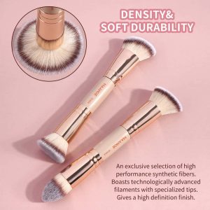 MAANGE Custom OEM&ODM 4PCS Makeup Brush Set  Eye Shadow Blush Foundation  Brushes Professional Makeup Brush Set - 图片 8