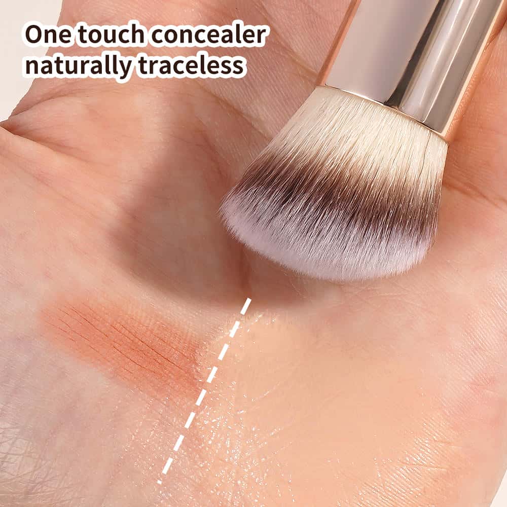 Maange Private Label Single Makeup Brush Nylon Hair Foundation Loose Powder Concealer Brush Single Face Brush - 图片 5