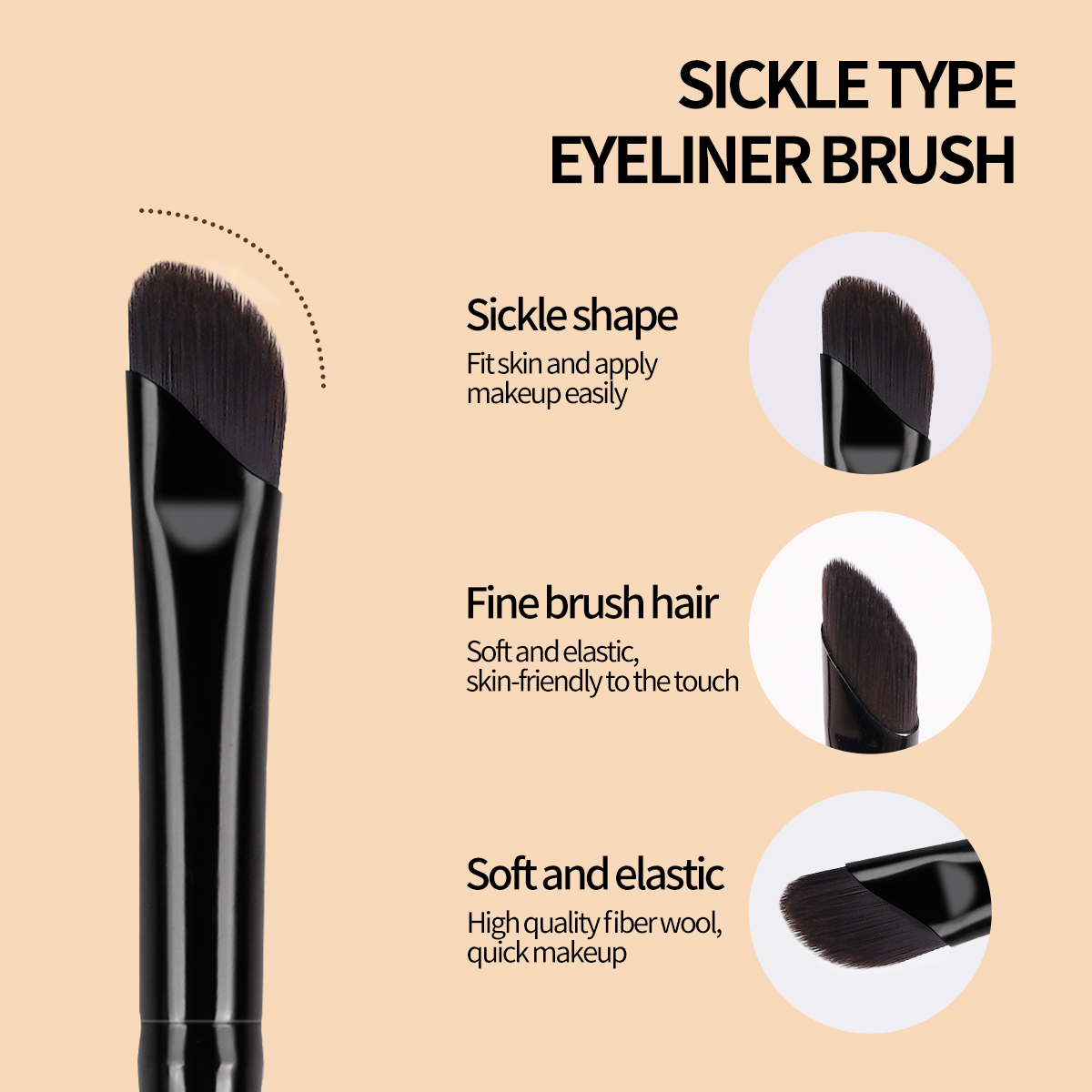 MAANGE Wholesale  Private Label Professional Eye Makeup Brushes Eyeliner Eyebrow Pencil Eyes Professional Makeup Brush Set - 图片 4