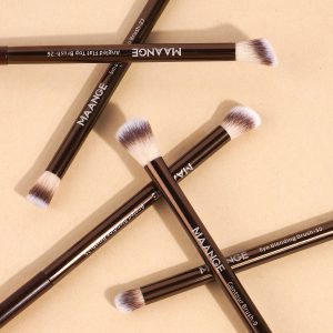 MAANGE Wholesale 18pcs Eyeliner Eyebrow Foundation Concealer Facial  Brushescustom OEM&OEM  Professional Makeup Brush Set - 图片 6