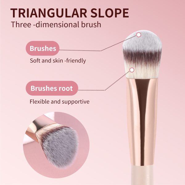 MAANGE Wholesale Professional 7pcs Makeup Brush Set Foundation Loose Powder Blush Eyeshadow Brushes Face Makeup Brushes