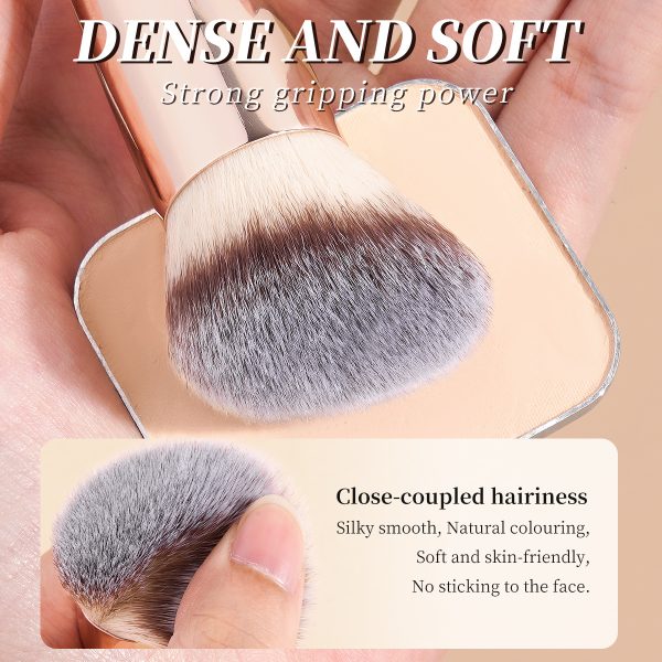 MAANGE Custom OEM&ODM 5PCS Facial Brush Foundation Concealer Loose Powder  Makeup Box Professional Makeup Brush Set