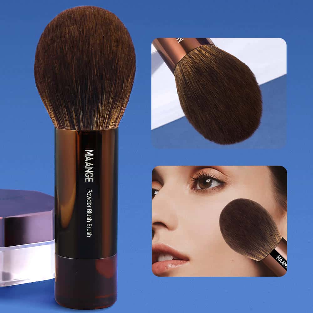 MAANGE 3pcs Professional Makeup Brush Set Private Label OEM Foundation Powder Brush Contouring Blush Brush Makeup Brush Set - 图片 6