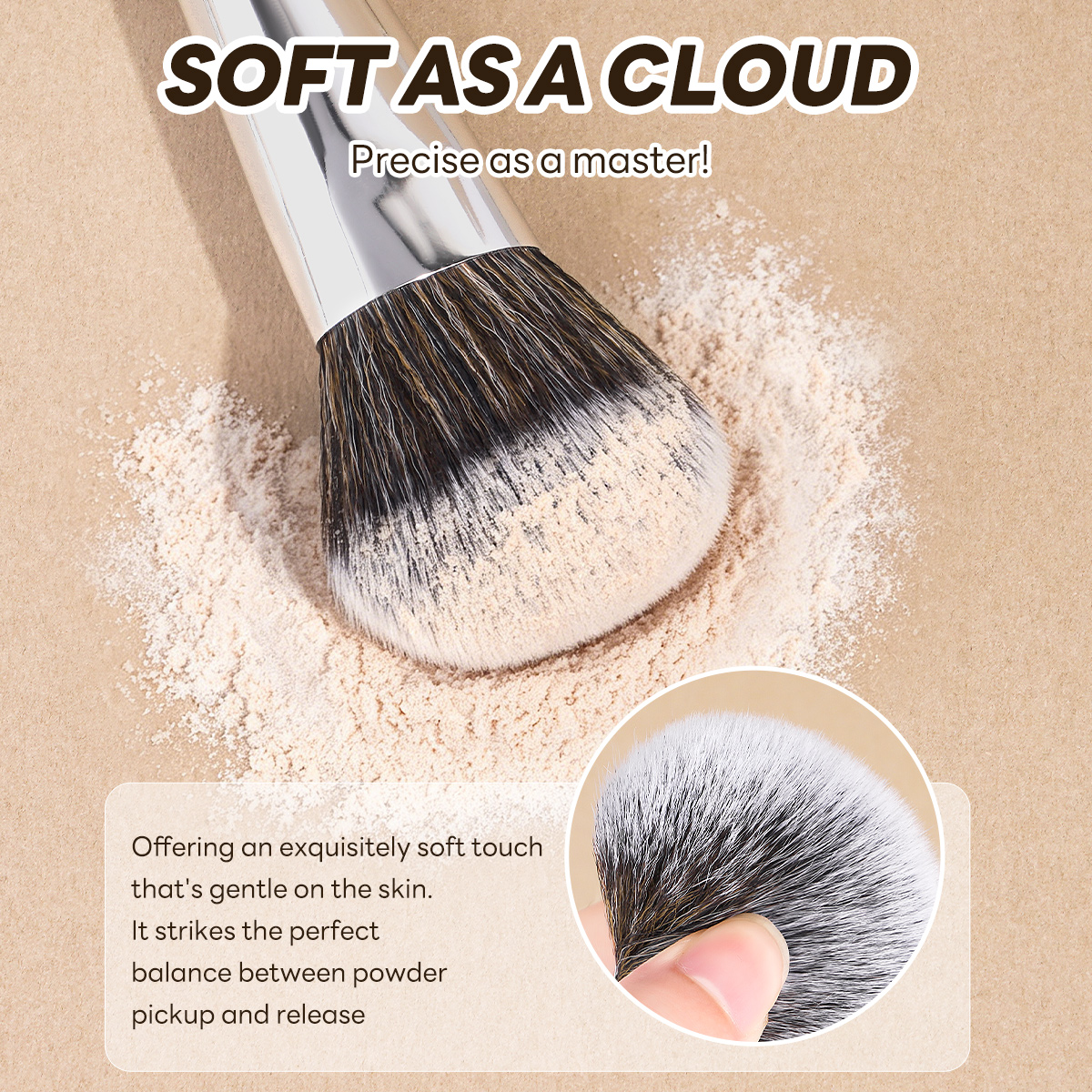 MAANGE Private Label Professional Wholesale 16pcs Double-ended Brush Eye Shadow Loose Powder Foundation Liquid Makeup Brush Set - 图片 2