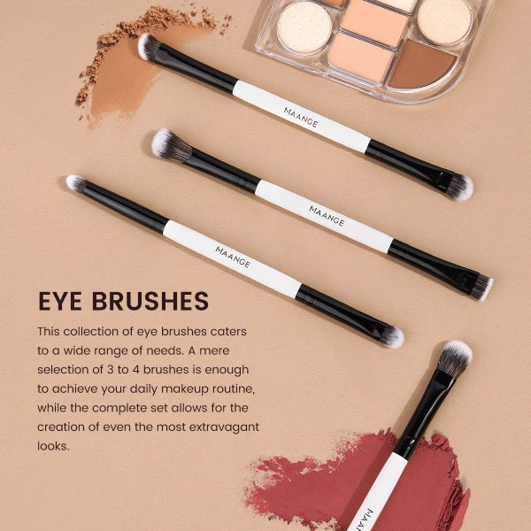 MAANGE Custom OEM&ODM 8PCS Makeup Brush Loose Powder Foundation Concealer Blush  Makeup Bag Professional Makeup Brush Set