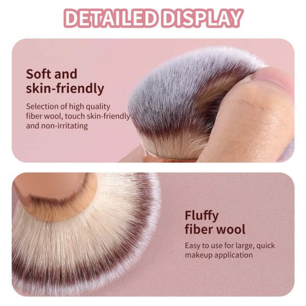 MAANGE Luxury 2pcs Makeup Brush Makeup Box Foundation Brush Private Label Streak-Free Liquid/BB Cream Makeup Tools Brush