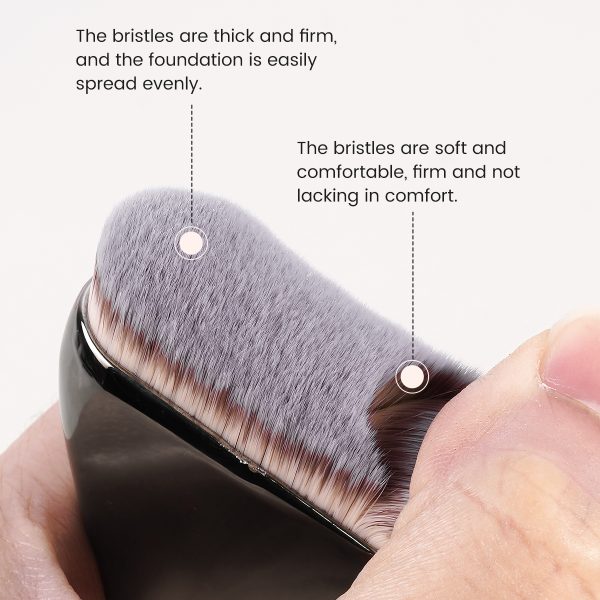 MAANGE Custom Logo OEM&ODM Aluminum Tube Synthetic Hair High Quality Single Makeup Foundation Brush Makeup Brushes