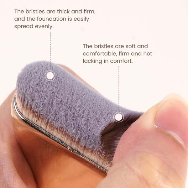 MAANGE Custom Logo OEM&ODM Aluminum Tube Synthetic Hair High Quality Single Makeup Foundation Brush Makeup Brushes