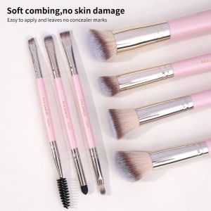 MAANGE Custom Logo OEM&ODM Luxury 7pcs Double-ended Makeup Brushes Set Private Label Facial Makeup Brush Set - 图片 4