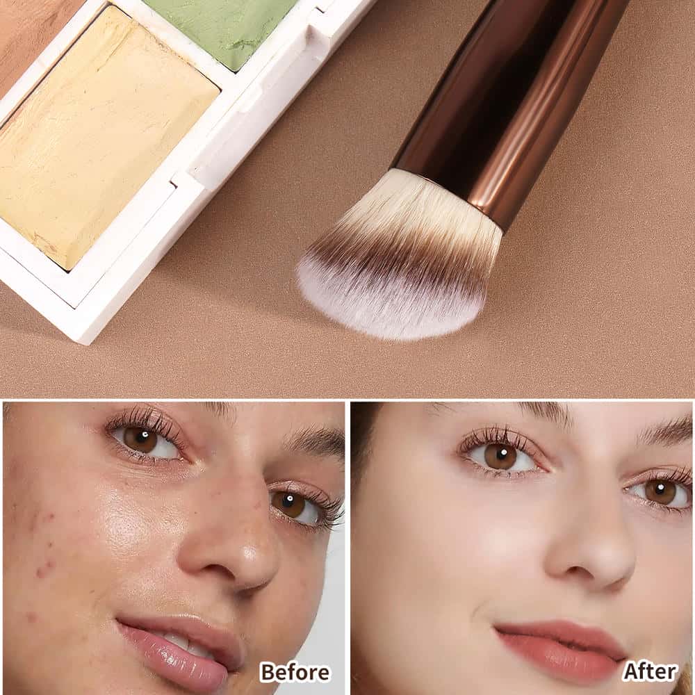 Maange Private Label Single Makeup Brush Nylon Hair Foundation Loose Powder Concealer Professional Makeup Brush - 图片 7