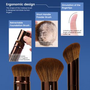 MAANGE Wholesale 20pcs Makeup Brushes Kits Cosmetic Private Label Foundation Blush Contouring Eyeshadow Brush Makeup Brush Set - 图片 2