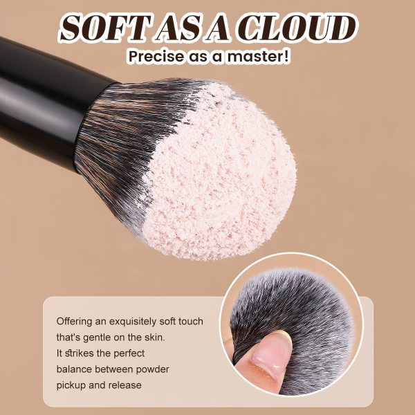 MAANGE Custom Logo OEM&ODM 4PCS Double-headed Makeup Brush  Loose Powder Blush Foundation  Brushes Professional Makeup Brush Set