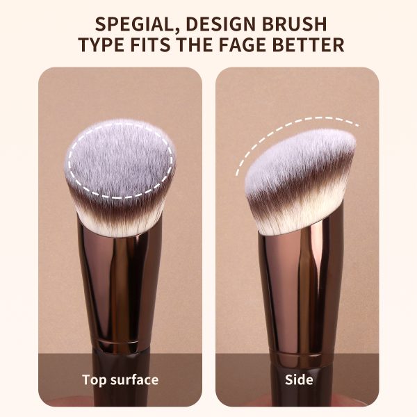 MAANGE Wholesale Single Makeup Brush Set 1pcs Brush  Custom logo Triangular Bevel Brush Luxury Professional Makeup Brush Set