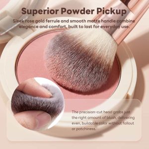 MAANGE 15PCS Cosmetics Brushes Foundation Eyeshadow Private Label & Customizable Makeup Tools Professional Makeup Brush Set - 图片 2