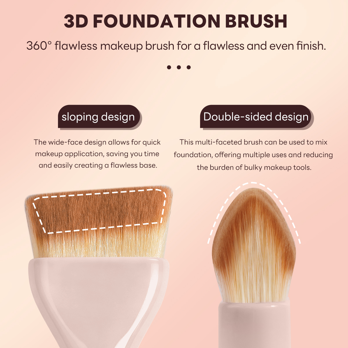 MAANGE Wholesale Professional Single Makeup Brush Set  Custom logo Foundation  Professional Makeup Brush Set - 图片 6