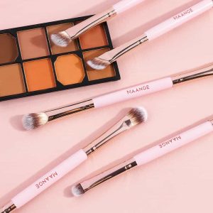 MAANGE Wholesale  5PCS  Makeup Brush High-quality Cosmetic Brush Concealer Eye Shadow Facial Professional Makeup Brush Set - 图片 5