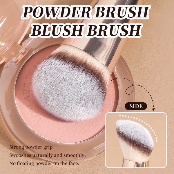 MAANGE Custom OEM&ODM 5PCS Facial Brush Foundation Concealer Loose Powder  Makeup Box Professional Makeup Brush Set