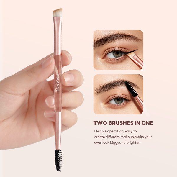 MAANGE Custom OEM&ODM 6PCS Double-ended Makeup Brush Foundation Liquid Blush Highlighter Eyeshadow Professional Makeup Brush Set