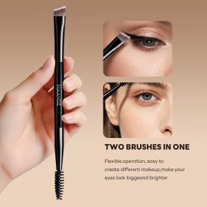 MAANGE Custom OEM&ODM 6PCS Double-ended Makeup Brushes Foundation  Concealer  Eye Shadow Brush Facial Makeup Brush Set - 图片 3