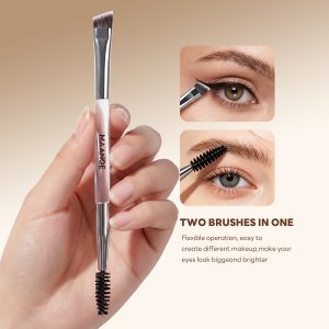 MAANGE Custom OEM&ODM 6PCS Double-ended Makeup Brushes Foundation  Concealer  Eye Shadow Brush Facial Makeup Brush Set - 图片 4