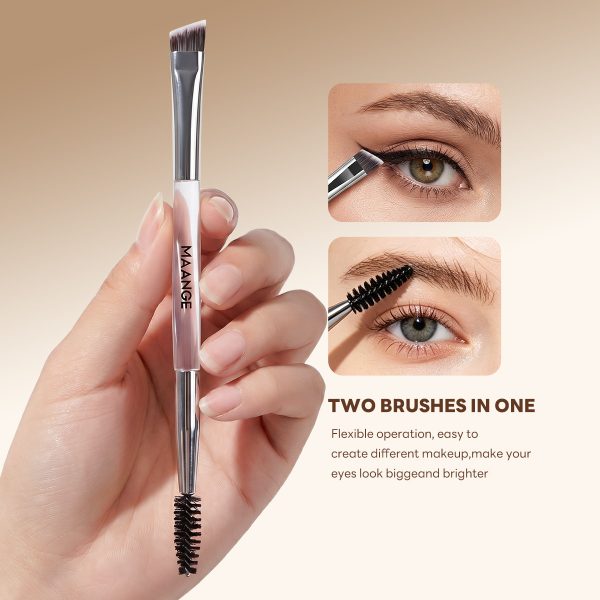 MAANGE Custom OEM&ODM 6PCS Double-ended Makeup Brushes Foundation Concealer Eye Shadow Brush Facial Makeup Brush Set