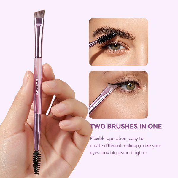 MAANGE Custom OEM&ODM 6PCS Double-ended Makeup Brushes Foundation Concealer Eye Shadow Brush Luxury Facial Makeup Brush Set