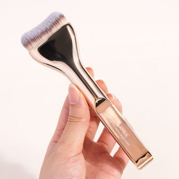 MAANGE Custom Logo OEM&ODM Aluminum Tube Synthetic Hair High Quality Single Makeup Foundation Brush Makeup Brushes