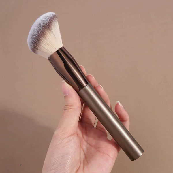 MAANGE Custom Logo OEM&ODM Single Maquillaje Rubor Large Powder Blush Brown Foundation Makeup Brushes