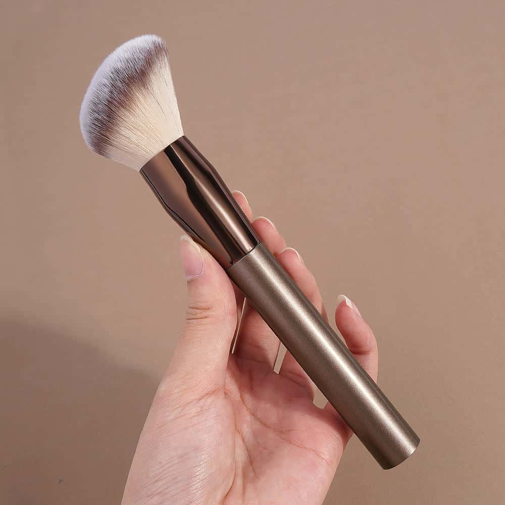 MAANGE Custom Logo OEM&ODM Single Maquillaje Rubor Large Powder Blush Brown Foundation Makeup Brushes - 图片 7