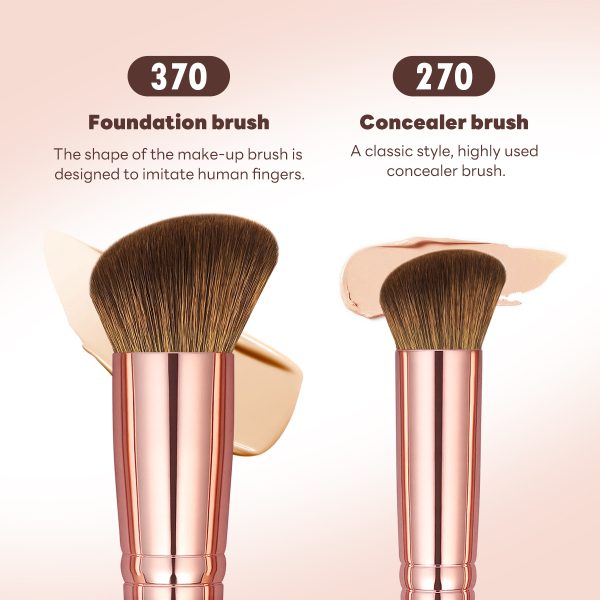 MAANGE 15PCS Makeup Brushes Foundation Eyeshadow Private Label & Customizable Makeup Tools Professional Makeup Brush Set