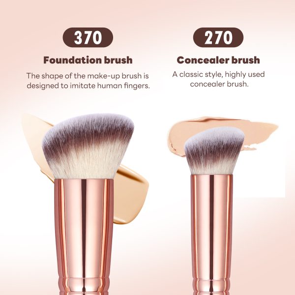 MAANGE 15PCS Cosmetics Brushes Foundation Eyeshadow Private Label & Customizable Makeup Tools Professional Makeup Brush Set