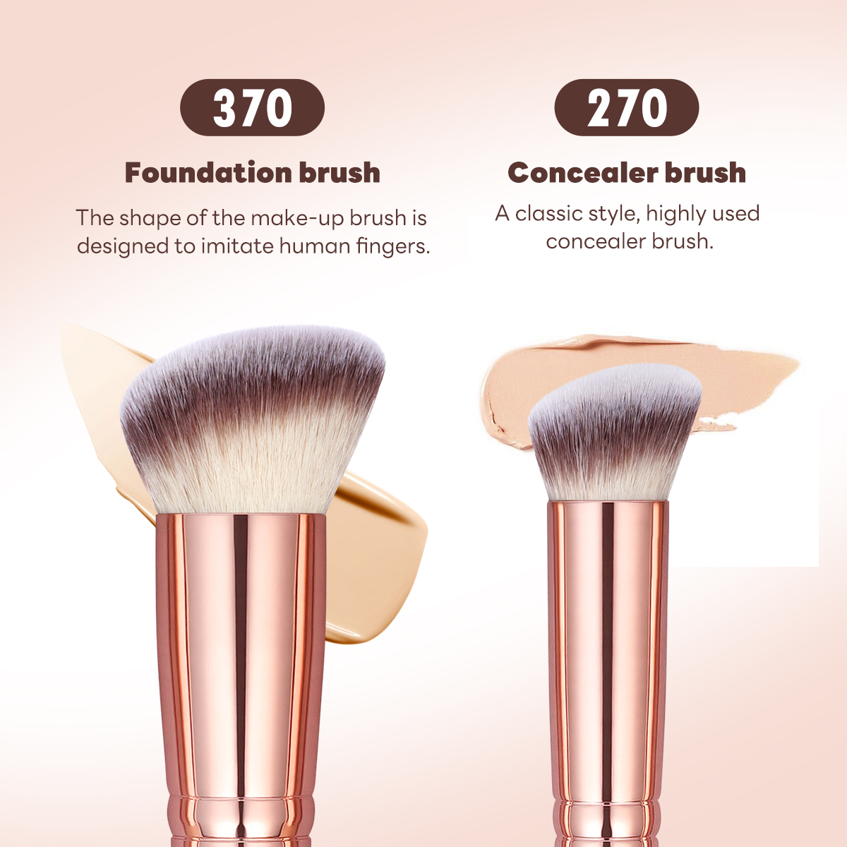 MAANGE 15PCS Cosmetics Brushes Foundation Eyeshadow Private Label & Customizable Makeup Tools Professional Makeup Brush Set - 图片 7