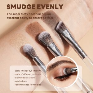 MAANGE Custom OEM&ODM 6PCS Double-ended Makeup Brushes Foundation  Concealer  Eye Shadow Brush Facial Makeup Brush Set - 图片 3