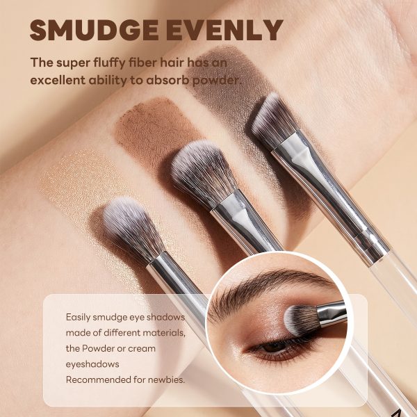 MAANGE Custom OEM&ODM 6PCS Double-ended Makeup Brushes Foundation Concealer Eye Shadow Brush Facial Makeup Brush Set