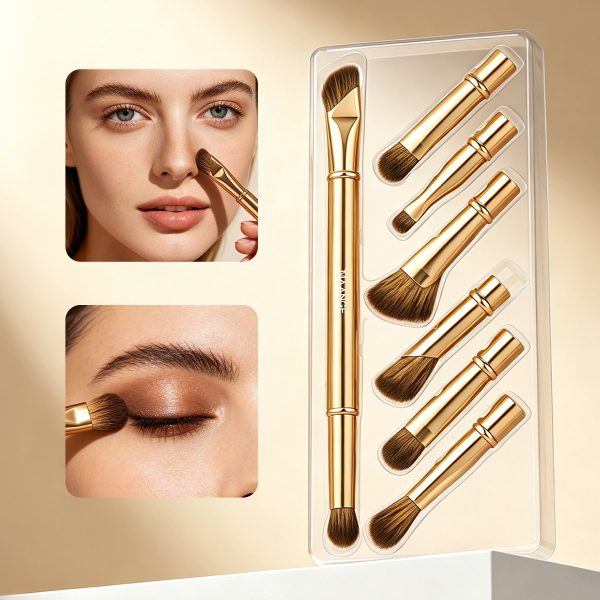 MAANGE New Arrival 8-in-1 Custom OEM&ODM 8-in-1 Single Makeup Brush High-quality Eyes Professional Facial Makeup Brush