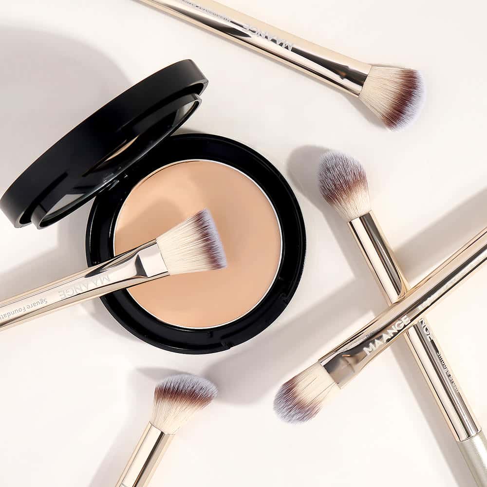 MAANGE Wholesale Custom OEM&ODM 18pcs Makeup Brush Set Makeup Bag Foundation Powder EyeShadow Makeup Brushes - 图片 7