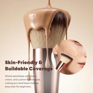 MAANGE Custom 15PCS  Brushes Foundation Loose Powder Eyeshadow Private Label Facial Makeup Tools Professional Makeup Brush Set - 图片 5