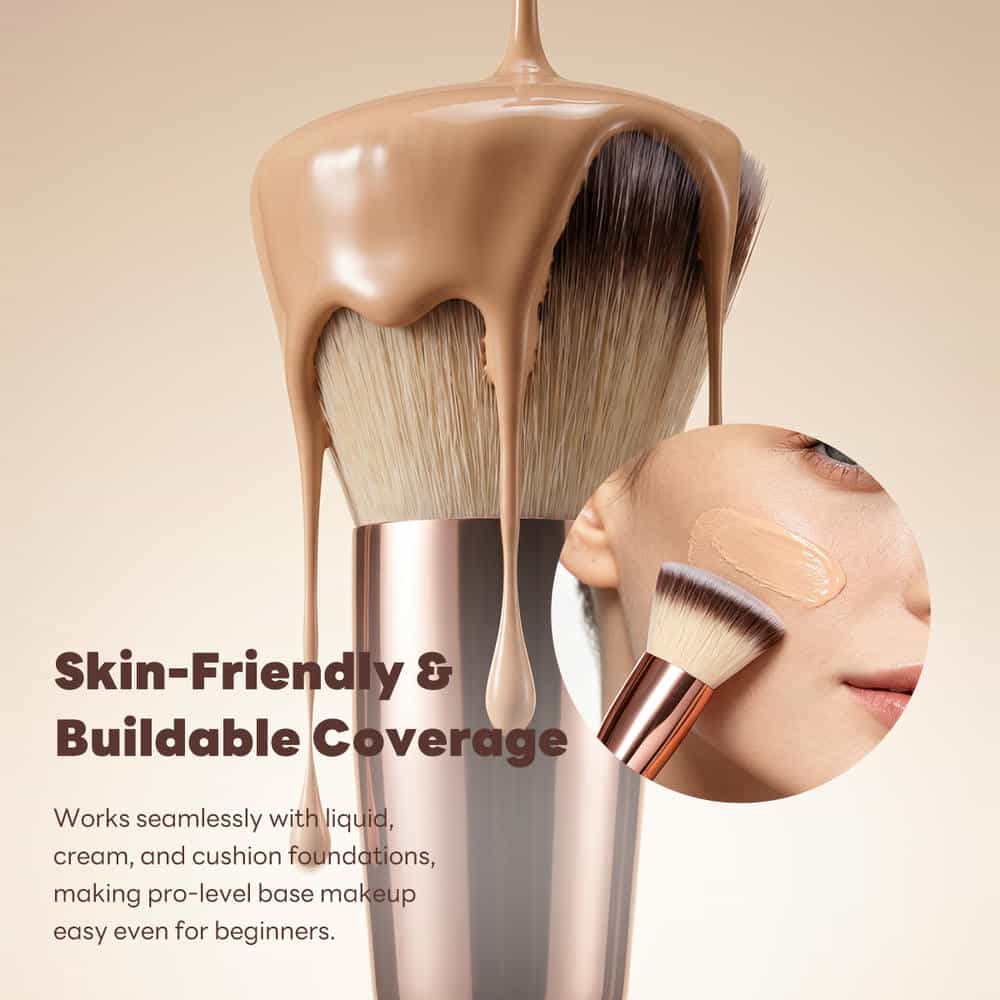 MAANGE Custom 15PCS  Brushes Foundation Loose Powder Eyeshadow Private Label Facial Makeup Tools Professional Makeup Brush Set - 图片 5