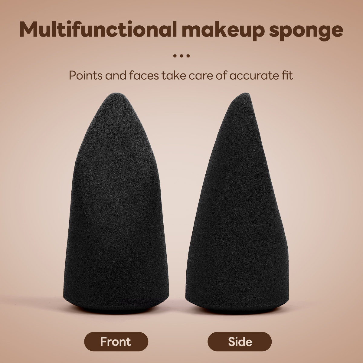 MAANGE 3pcs Makeup Foundation Blush Loose Powder Brush Makeup Puff 4pcs Powder Puff  Custom logo Professional Makeup Brush Set - 图片 7