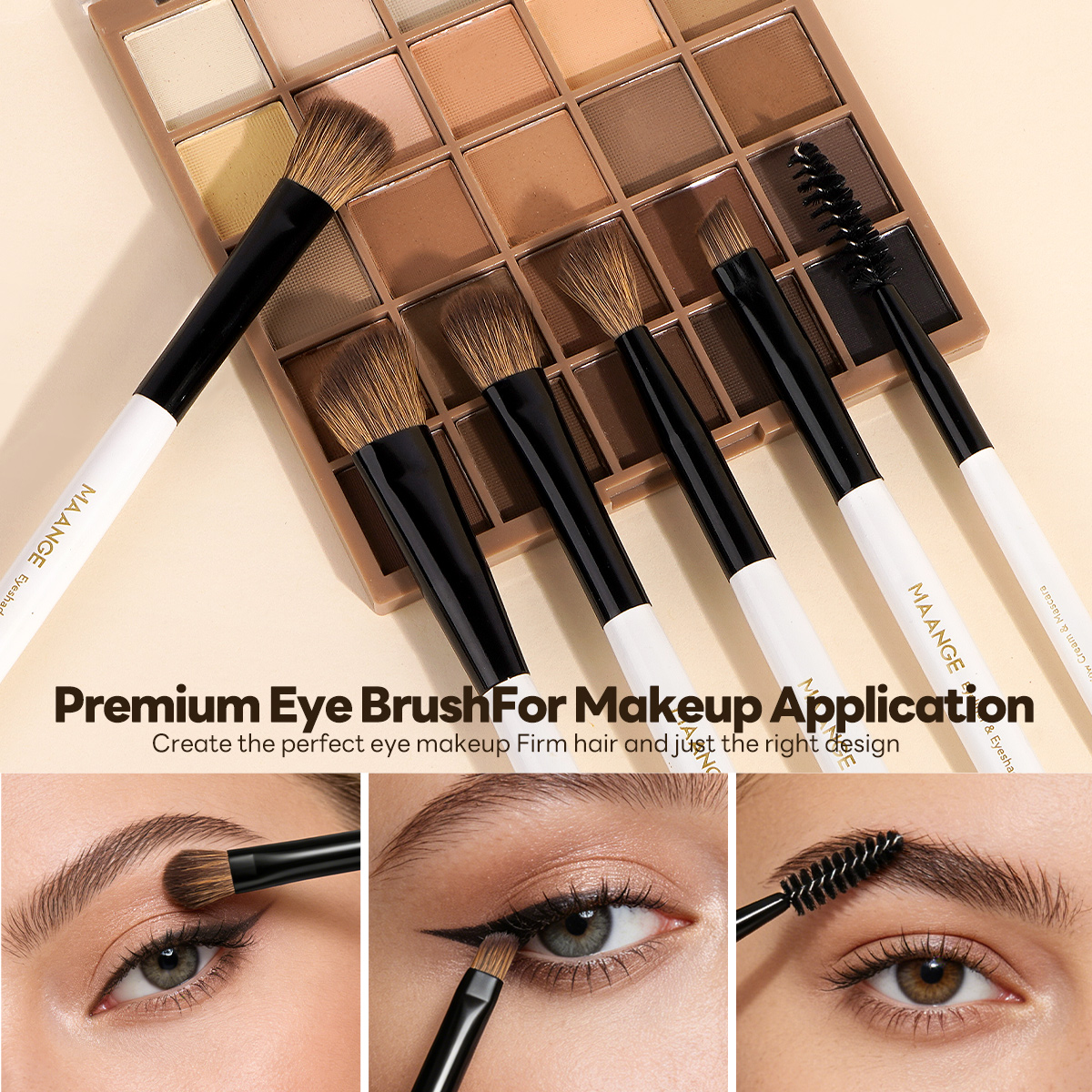MAANGE Professional Wholesale 16pcs Double-ended Brush Eye Shadow Loose Powder Foundation Liquid Private Label Makeup Brush Set - 图片 5