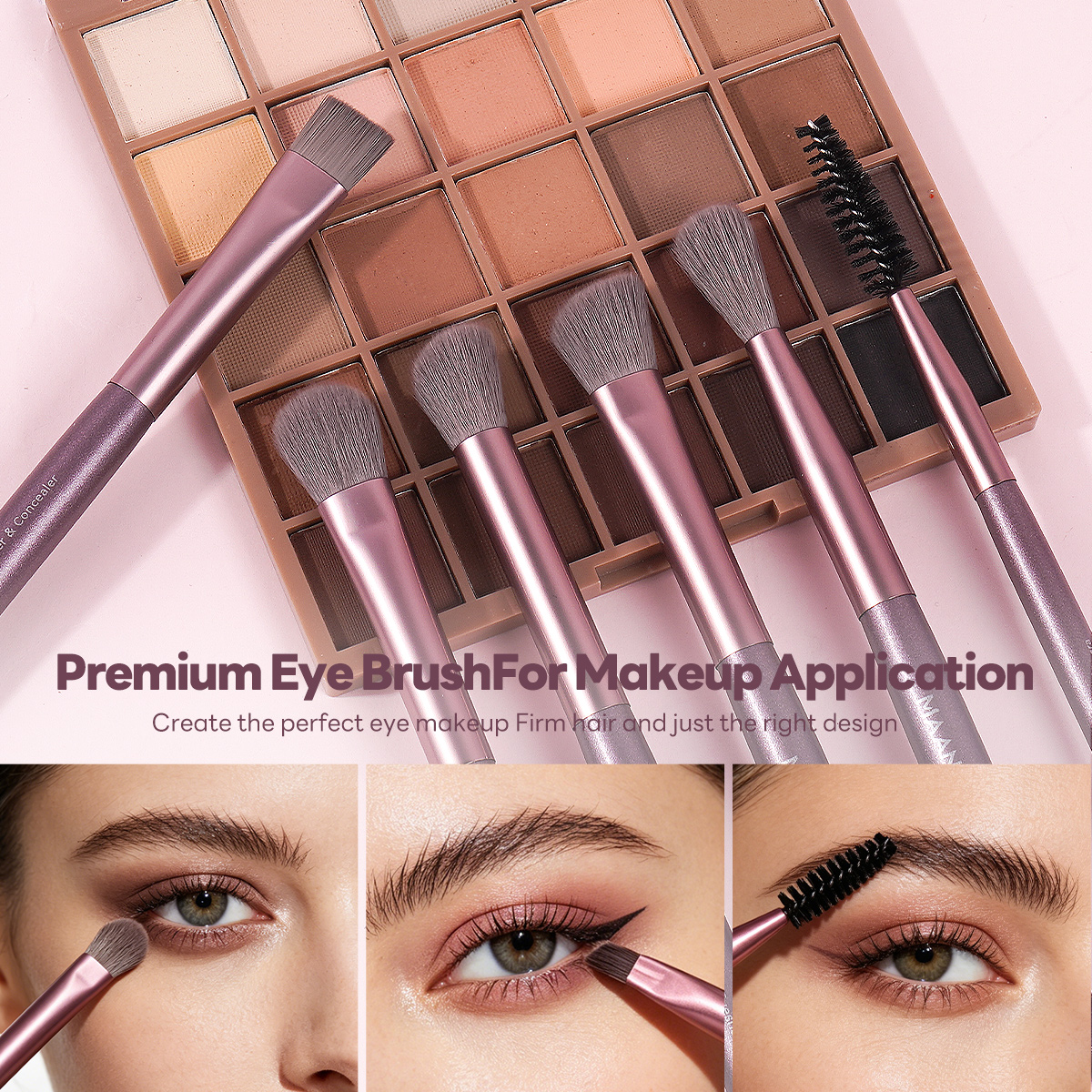 MAANGE New Arrival Luxury 16pcs Double-ended Brush Eye Shadow Loose Powder Foundation Liquid  Professional Makeup Brush Set - 图片 4