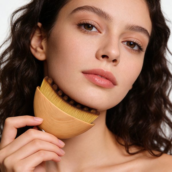 MAANGE Face Dry Brush Facial Contour Massager Jawline Sculpting Soft Bristles Portable Beauty Tool  Lymphatic Contour Face Brush