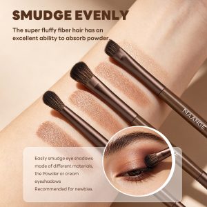 MAANGE Custom OEM&ODM 6PCS Double-ended Makeup Brushes Foundation  Concealer  Eye Shadow Brush Facial Makeup Brush Set - 图片 3
