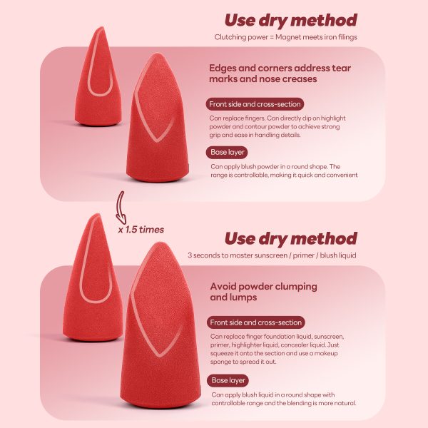 MAANGE Custom Logo OEM&ODM 3pcs  Brush Foundation Blush Loose Powder Brush  4pcs Powder Puff Wholesale Facial Makeup Brush Set