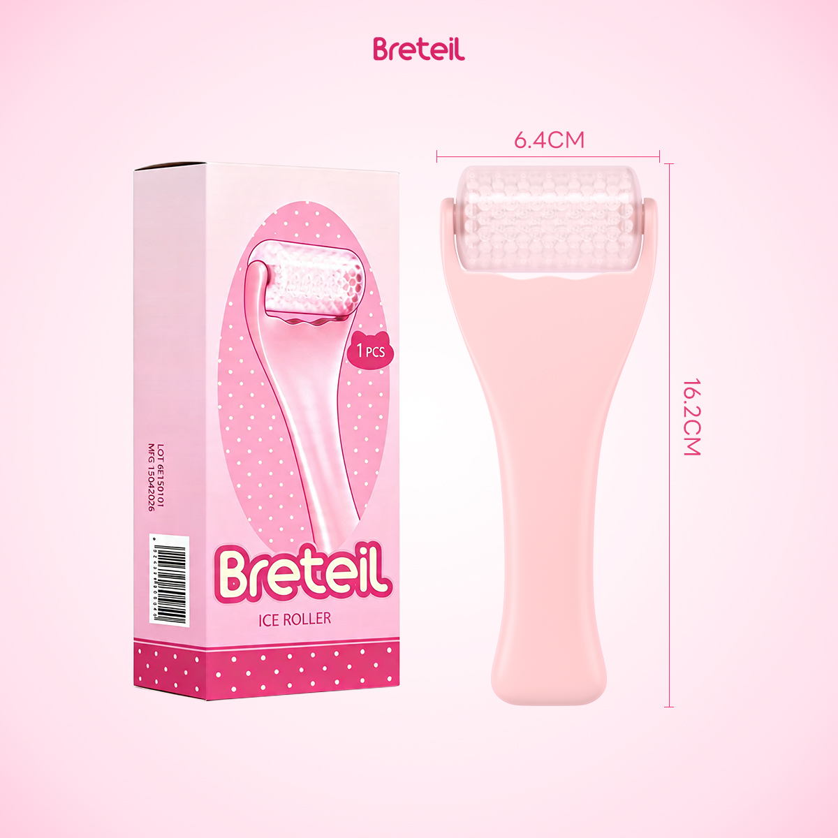 Breteil Skincare Ice Therapy Device Facial Soothing Lifting Anti-Wrinkle Cold Therapy Ice Stick Facial Massage Roller - 图片 9
