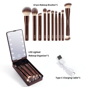MAANGE Wholesale 15PCS Brushes Eyeshadow Foundation Blush Loose Powder Private Label Customizable Professional Makeup Brush Set - 图片 2
