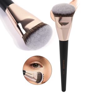MAANGE Wholesale Private Label Professional Single Makeup Brush  Foundation Loose Powder Blush Professional Makeup Brush Set - 图片 6