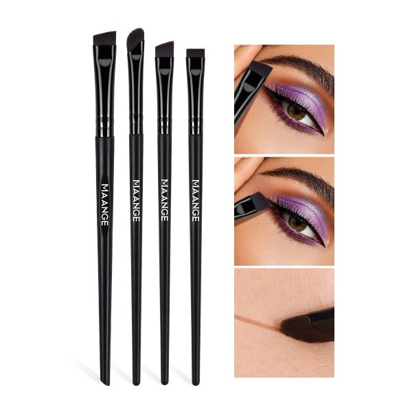 MAANGE Wholesale Private Label Professional Eye Makeup Brushes Eyeliner Eyebrow Pencil Eyes Professional Makeup Brush Set