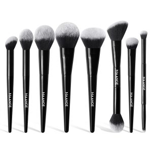 MAANGE 8pcs Custom OEM&ODM 8pcs Makeup Brush Loose Powder Foundation Concealer Blush Contouring Eyeshadow Makeup Brush Set